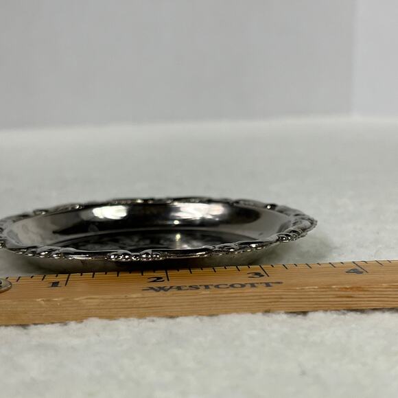 Vintage Ornate Silverplate Coasters Set of Six  Made in Italy - Picture 9 of 12